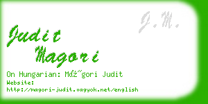 judit magori business card